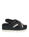 Mou Woman Sandals Black Size 8 Lambskin