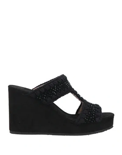 Mou Woman Sandals Black Size 8 Leather