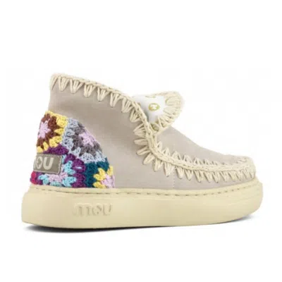 Mou Women's Bold Eskimo Sneakers In Chalk In Animal Print