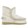 Mou Women's Boots  - Eskimo 18 Rhinestones Logo - White