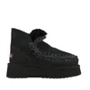 Mou Women's Boots  - Mini Eskimo Platform Boot - Black