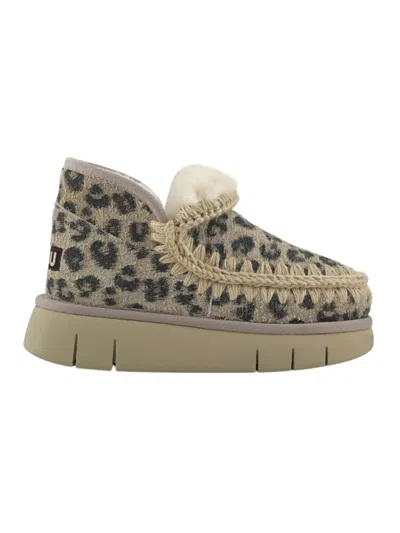 Mou Women's Boots  - Eskimo Bounce Sneaker Hairy Suede - N.d. In Brown
