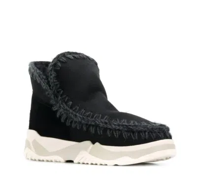 Mou Women's Eskimo Trainer Sneaker Boot In Black
