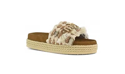 Mou Women's Monoband Slide In Beige