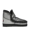 Mou Eskimo 18 Low Heels Ankle Boots In Gray