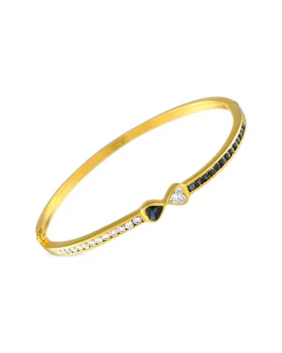 Pre-owned Mouawad 18k 1.85 Ct. Tw. Diamond & Sapphire Bracelet (authentic Pre-loved) In Gold