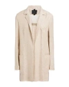 Mouche Woman Blazer Beige Size 8 Linen, Polyester, Polyamide In Beige