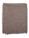 Mouleta Textured Cashmere Scarf With Fringed Edges