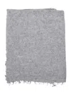 Mouleta Fringed Cashmere Scarf In Luxurious Grey