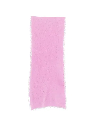 Mouleta Frayed Scarf In Pink