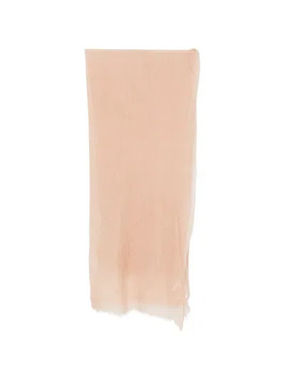 Mouleta Frayed-edge Scarf In Brown