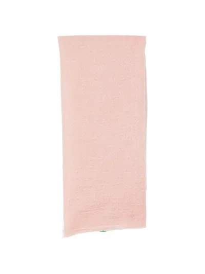 Mouleta Frayed-edge Scarf In Pink