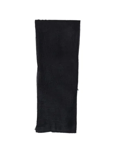 Mouleta Frayed-edges Scarf In Blue
