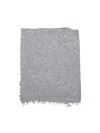 Mouleta Fringed Cashmere Scarf In Luxurious Grey