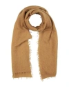 Mouleta Woman Scarf Camel Size - Cashmere In Sand