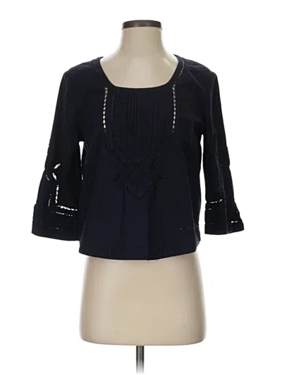 Pre-owned Moulinette Soeurs 3/4 Sleeve Blouse In Black