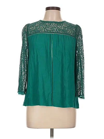 Pre-owned Moulinette Soeurs 3/4 Sleeve Blouse In Green