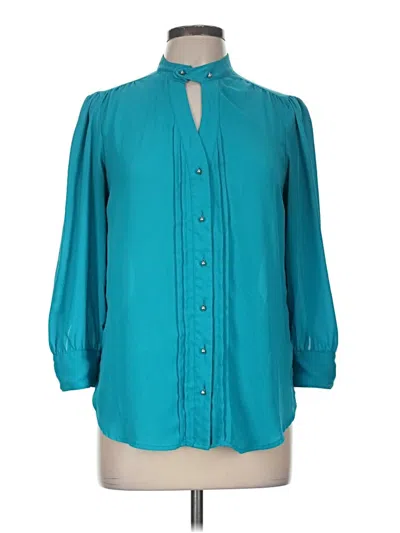 Pre-owned Moulinette Soeurs 3/4 Sleeve Blouse In Teal