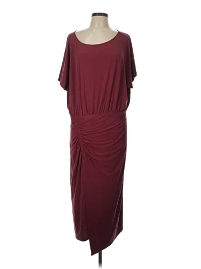 Pre-owned Moulinette Soeurs Casual Dress In Burgundy