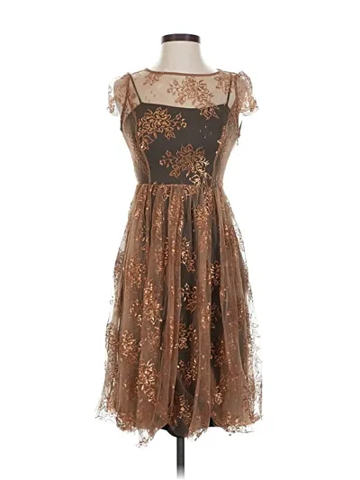 Pre-owned Moulinette Soeurs Cocktail Dress In Brown
