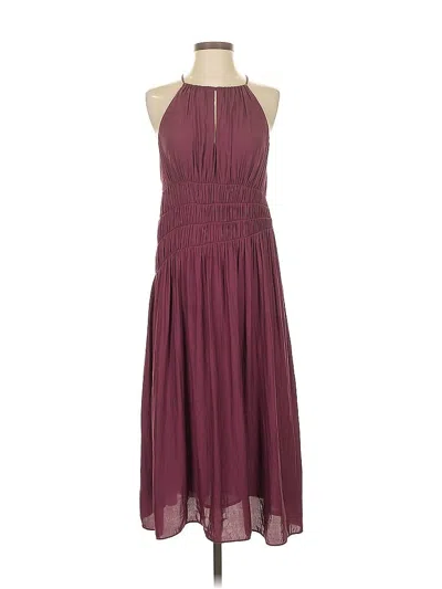 Pre-owned Moulinette Soeurs Cocktail Dress In Burgundy