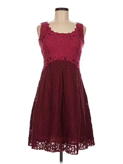 Pre-owned Moulinette Soeurs Cocktail Dress In Burgundy