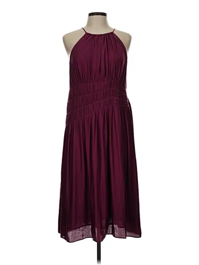 Pre-owned Moulinette Soeurs Cocktail Dress In Burgundy