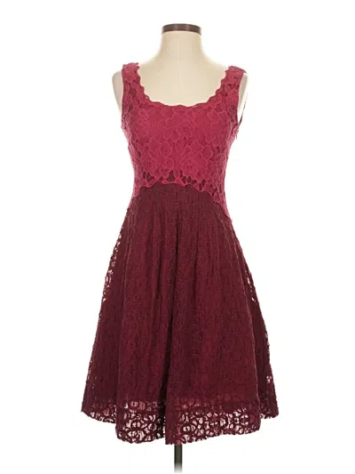 Pre-owned Moulinette Soeurs Cocktail Dress In Burgundy