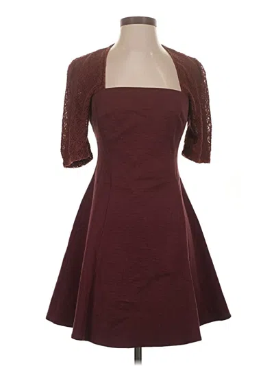 Pre-owned Moulinette Soeurs Cocktail Dress In Burgundy