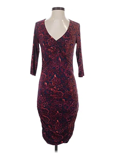 Pre-owned Moulinette Soeurs Cocktail Dress In Burgundy