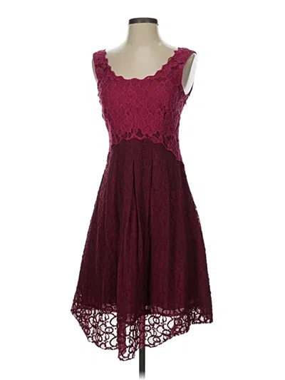 Pre-owned Moulinette Soeurs Cocktail Dress In Burgundy