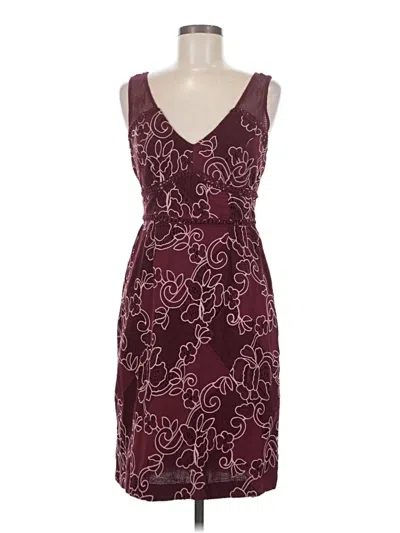 Pre-owned Moulinette Soeurs Cocktail Dress In Burgundy
