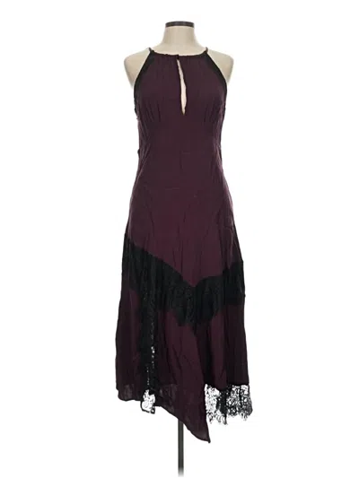 Pre-owned Moulinette Soeurs Cocktail Dress In Burgundy