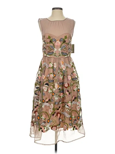 Pre-owned Moulinette Soeurs Cocktail Dress In Tan