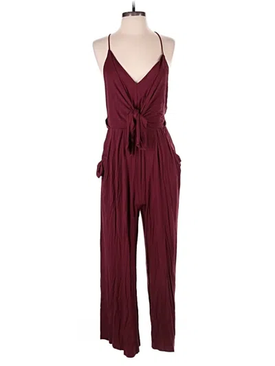 Pre-owned Moulinette Soeurs Jumpsuit In Burgundy