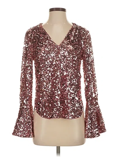 Pre-owned Moulinette Soeurs Long Sleeve Blouse In Burgundy