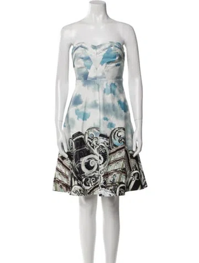 Pre-owned Moulinette Soeurs Paris Skyline Mini Dress In Multi