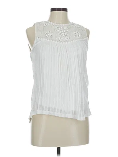 Pre-owned Moulinette Soeurs Sleeveless Blouse In White
