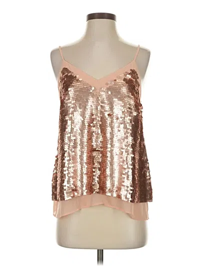 Pre-owned Moulinette Soeurs Sleeveless Top Gold Halter Neckline Tops