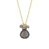 Mounir London Women's Brown Smokey Quartz Cluster Drop Pendant In Brown