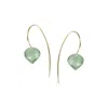 Mounir London Women's Green Amethyst Drop Earrings In Green