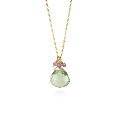 Mounir London Women's Green Amethyst Pendant