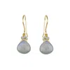 Mounir London Women's Grey Labradorite Cluster Drop Earrings In Gray