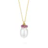 Mounir London Women's Pearl Cluster Drop Pendant