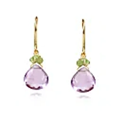 Mounir London Amethyst Drop Earrings