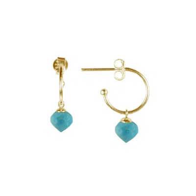Mounir London Women's Turquoise Minaret Drop Earrings In Blue