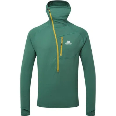 Mountain Equipment Eclipse Hooded Zip-t-shirt In Green