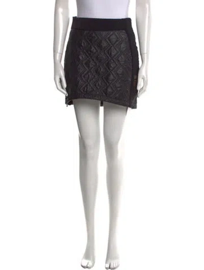 Pre-owned Mountain Force Embroidered Accent Mini Skirt In Black