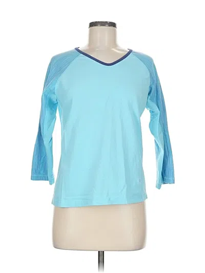 Pre-owned Mountain Hardwear 3/4 Sleeve T-shirt In Blue