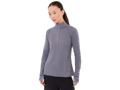 Mountain Hardwear Airmeshtm 1/2 Zip Women's T Shirt Violet Stone: Xl In Black